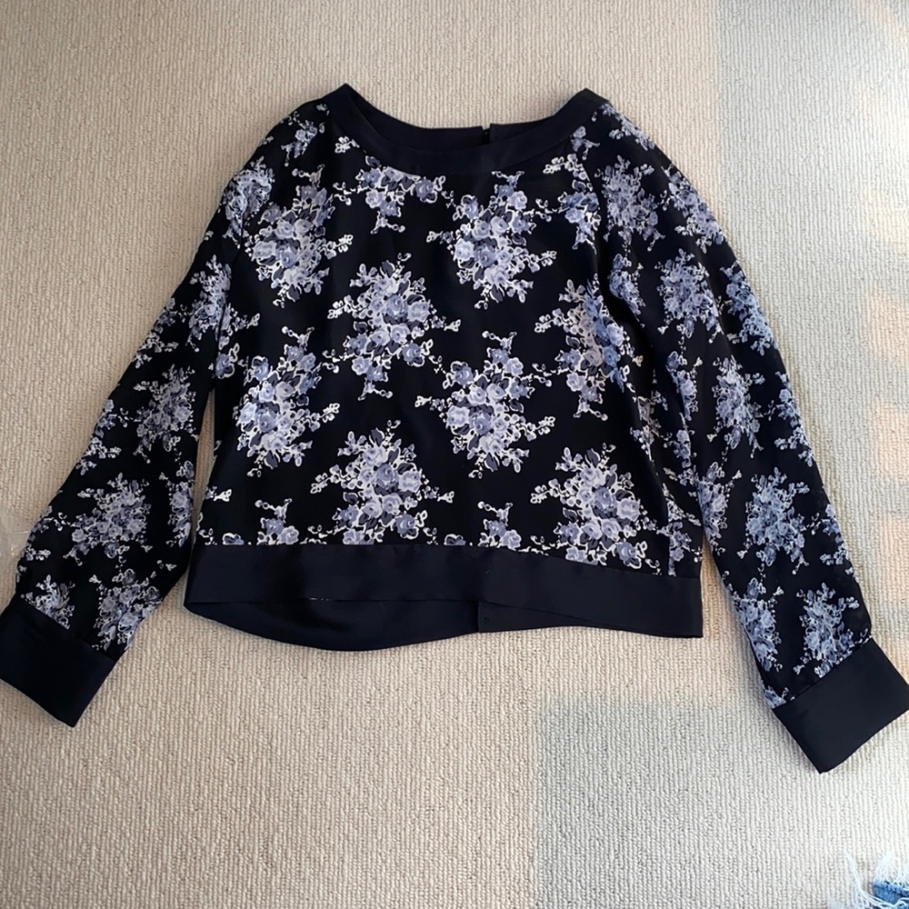 Black Floral Blouse